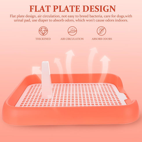 17.7x14x2 Inches ULTECHNOVO Mesh Dog Toilet Tray Lightweight Anti-Slip Easy Clean Removable Mesh Top for Indoor Puppy
