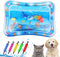 NozlaID Comfort Cooling Water Mat for Cats, Interactive Sensory Play Mat with Thickened