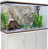 AWERT 36x18 inches White Grey Rocky Terrarium Background, Stone Aquarium Background for Fish Tank Decor