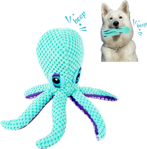 Dog Toys, Plush Octopus Stuffed Dog Toys, Dog Puzzle Toy IQ Training, Chew Toys for Small, Medium, Large Dogs