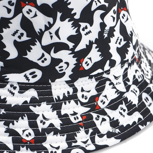 Halloween Bucket Hat, Reversible Beach Sun Hat for Women