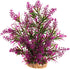 CNZ Aquarium Decor Fish Tank Decoration Ornament Artificial Plastic Plant Green/Purple, 11.8-inch