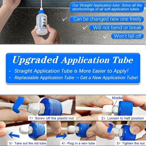 Silicone Treadmill Belt Lubricant Kit - 8.4 Oz with 2 Application Tubes for Controlled Flow, Easy to Apply