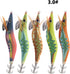 Generic 10pcs/Pack 2.5# 3.0# Body Luminous Squid Jigs Hooks Octopus Cuttlefish Shrimp Baits Fishing Lures Size