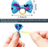 PET SHOW 300pcs Small Dog Hair Bows with Rubber Bands, Bulk Bowknot for Grooming