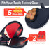 VISEMAN Table Tennis Racket Cover, Portable Waterproof Table Tennis Bat Bag to Hold 2 Paddles and 5 Balls