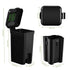 Umtiti 5-Liter 20PCS Dog Poop Trash Can & Portable Cat Litter Disposal, All-Black ABS Material, Trash Can with Waste
