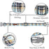 Lionet Paws Dog and Cat Collar with Bowtie, Adjustable Grid Collar for Small to Large Dogs