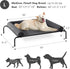 Cooling Elevated Dog Bed for Large Dogs, Portable Indoor Outdoor Raised Bed with Breathable Mesh, Chew Proof Hammock