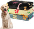 Dono 1 Pack 3 Blankets for Dogs, Soft Fluffy Paw Print Fleece Pet Blanket, Warm Sleep Mat for Dog Cat Kitten