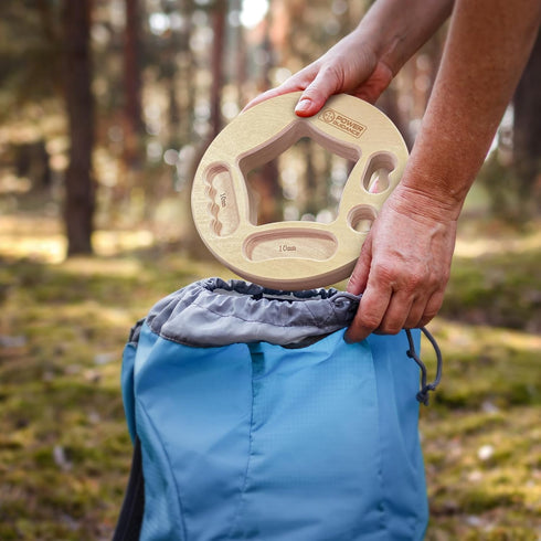 Double-Sided Portable Hangboard for Climbing - Finger Strength Training