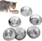 6 Pcs Stainless Steel Cat Bowls, 5.5 Inch Shallow Wide Whisker Friendly Food Dishes