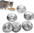 6 Pcs Stainless Steel Cat Bowls, 5.5 Inch Shallow Wide Whisker Friendly Food Dishes