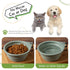 Portable Collapsible Dog Bowls 2pcs for Small to Medium Dogs and Cats, BPA Free Travel Bowl for Hiking