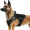 rabbitgoo Tactical Dog Harness, Heavy Duty No-Pull Vest for Large Dogs, Adjustable Military Harness, Black, M