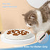 Slow Feeder Bowl for Cats and Small Dogs, Cilkus Fish Pool Design Puzzle Feeder Bowl for Healthy Eating (White)