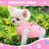 4 Pieces Summer Dog Clothes for Small Dogs, Cute Pink Girl Shirts, Soft Puppy Clothing, Breathable Pet Apparel