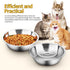 GANAZONO 3pcs Cute Small Cats Bowls, Metal Pet Food Feeder Bowls, Indoor Cat Food Dishes, Pet Water Bowls Replacement