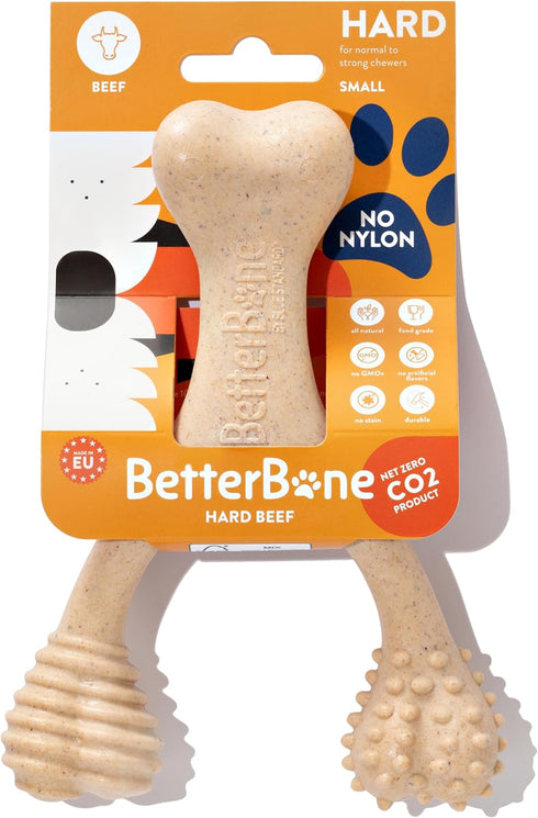 All-Natural Nylon-Free Dog Chew Toys, Hard Density for Strong Chewers, Non-Toxic, Promotes Dental Health, Sustainably