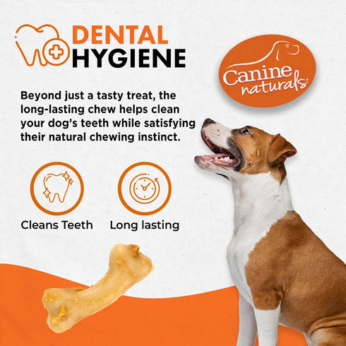 Canine Naturals IrresistiBONES, Long Lasting Chicken Chew, Made from USA Raised Chicken, 3 Pack