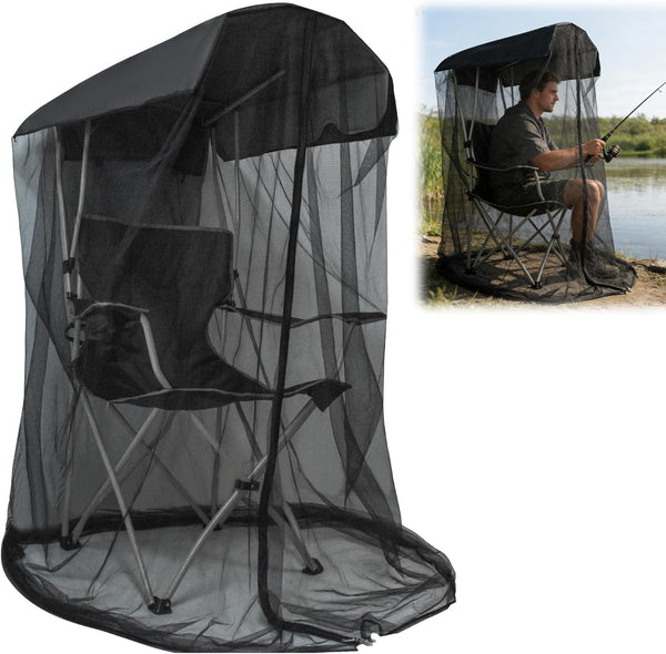 Emsiok 63"H Mosquito Net Cover for Canopy Chair, Bug Barrier Mosquitos Mesh Tent