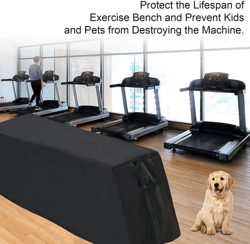 Weight Bench Cover - Waterproof Protective Cover for Exercise Workout Bench, 55x18x16inch