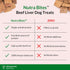 ULTIMATE PET NUTRITION Nutra Bites Freeze Dried Raw Single Ingredient Training Treats for Dogs, 4 Ounces, Beef Liver