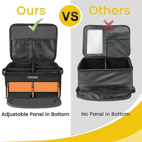 YOREPEK 2 Layer Golf Trunk Organizer - Waterproof Car Golf Locker with Ventilated Compartment for Shoes and Accessories