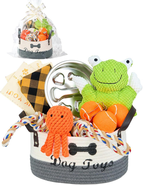 14Pcs New Puppy Gift Basket, Complete Premium Welcome Puppy Starter Kit and