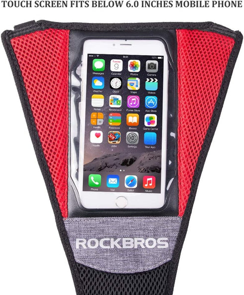 ROCK BROS Bike Sweat Guard, Bicycle Trainer Sweat Net with Phone Pouch for Indoor Cycling Training