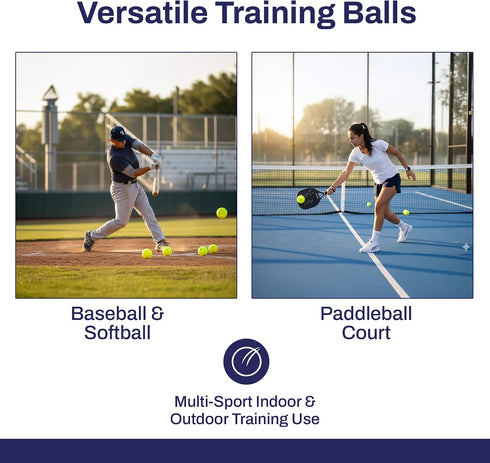 12 Pack Practice Baseballs with Mesh Bag - Tball Balls & T Ball Baseballs for Hitting - Softball & Baseball Training