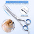 Gimars 7.0in Professional 4CR Stainless Steel Safety Round Tip Dog Grooming Scissors for Pets