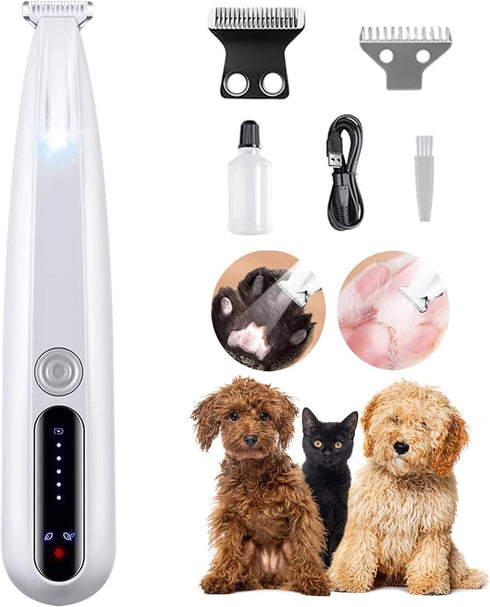 2026 New Pet Precision Trimmer, Dog Paw Trimmer with LED Light, Low