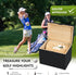 Golf Scorecard Collection Box with 5 Wooden Dividers - Organizer for Scorecards, Photos, Keepsakes; Great Gifts for Dads