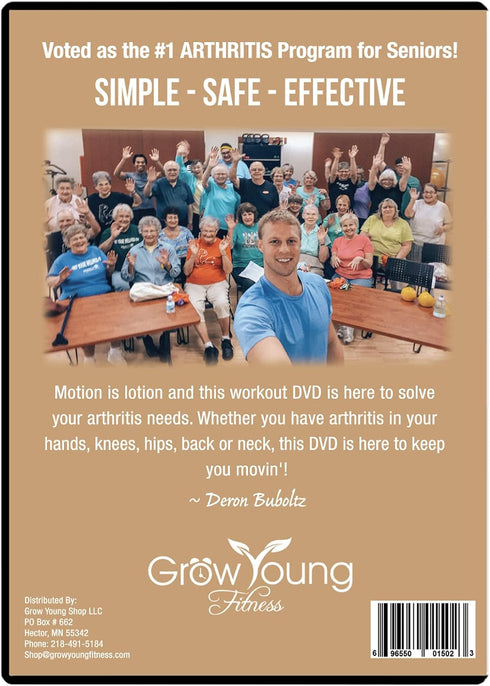 Grow Young Fitness Chapter One Arthritis Relief for Seniors, Simple, Safe, Effective Workout DVD for Elderly at Home