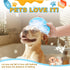 Peehss 3Pcs Dog Bath Brush, Dog Scrubber for Bath, Dog Shampoo Brush Bubble Maker, Dog Paw Washer, dog grooming Massage