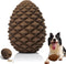 Pine Cone Dog Chew Toys for Medium Large Dogs: Nearly Indestructible Interactive Treat Dispensing Dog Toy, Long Lasting