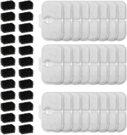 24 Packs Cat Water Fountain Filter Replacement Compatible with Dockstream Cat Water
