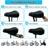 Gel Bike Seat Cover, Padded Bicycle Saddle Covers for Women & Men, Comfortable Exercise Bike Seat Cushion