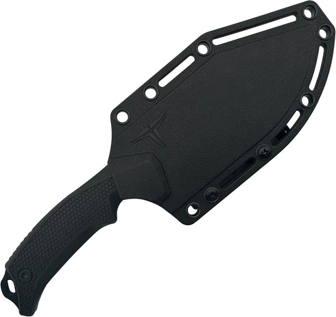 Hunting Survival Cleaver Knife, 9" Full Tang Fixed Blade with Extra FRN Handle Scales, MOLLE Clip Carry