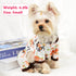 Summer Dog Pajamas for Small Dogs, Cute Pattern Soft Onesie Shirt Pjs for Yorkie Chihuahua Teacup Apparel
