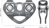 LIXADA Zip Line Pulley 30KN, Tandem Speed Double Pulley for 1/4 5/16 3/8 1/2 Cable, Holds Up to 6700lbs for Backyard