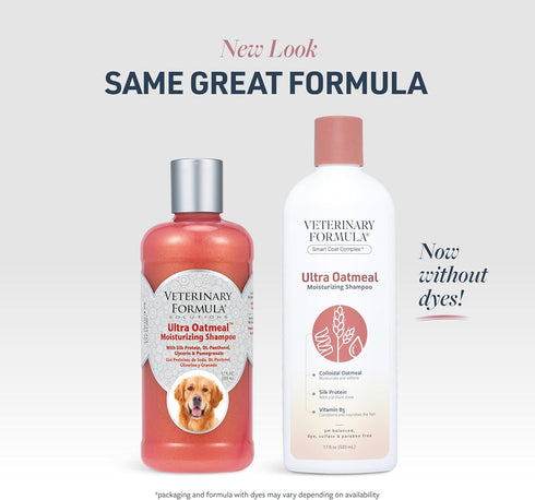 17 oz Veterinary Formula Smart Coat Complex Ultra Oatmeal Moisturizing Shampoo for Dogs, Fl Moisture-Rich, Nourishing