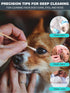 6 Inch (400 Count) Extra Long Cotton Swabs - Large Round Bamboo Cotton Buds for Dog Ear Cleaning, Deep Detail