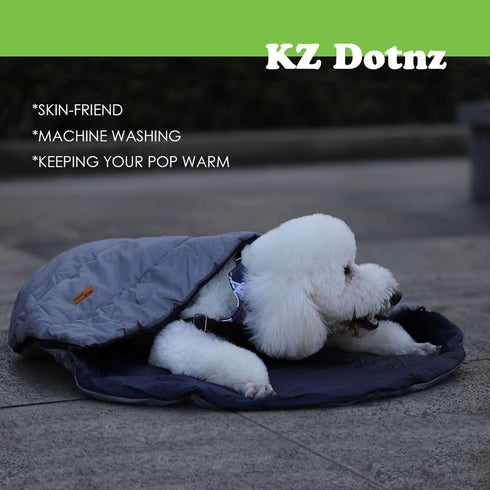 Portable Dog Sleeping Bag, Waterproof Travel Bed, Extra Large Dog Bed with Compression Sack for Camping