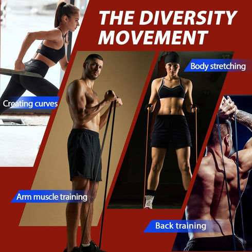 LEEKEY Resistance Bands, Exercise Pull Up Assist Bands Set for Fitness Training, Home Workouts