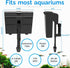 U-V Aquarium Filter for 20-45 Gallon Tank, Hang On Back with Ultra-Quiet Powerful Pump 170GPH