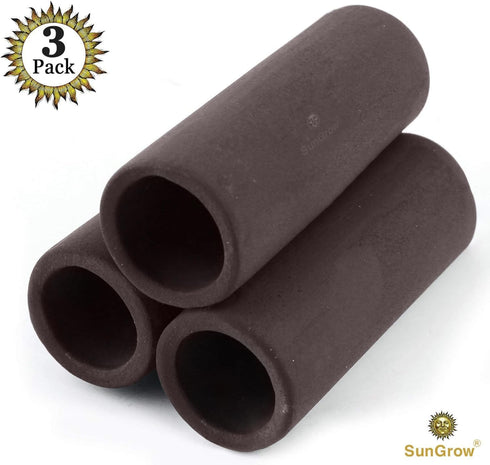 SunGrow Betta & Shrimp Ceramic Shelters - 2.8 x 1.8 x 0.6 Inches, Small Reptile & Lizard Hiding Cave with Connected