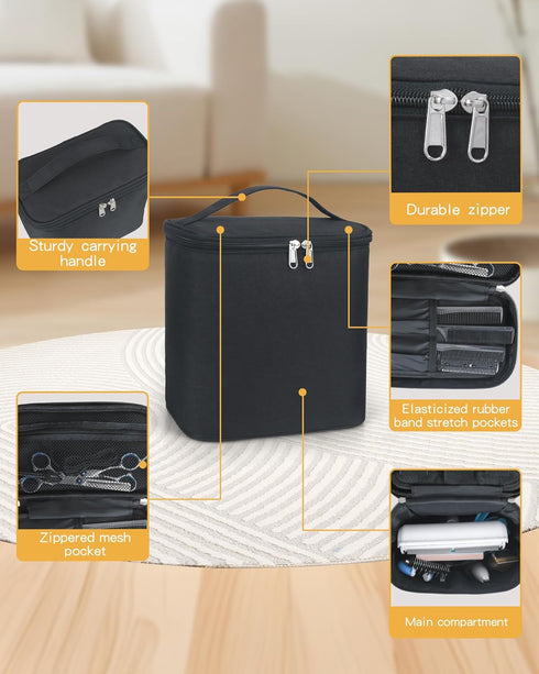 Meiiy Trimming Pet Grooming Bag, Dog Cat Grooming Supplies Organizer Bag Pet Hair Removal Cleaning Tool Kit Storage Bag