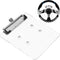 Golf Cart Scorecard Holder with Pencil Holder for Club Car/EZGO/YA/Icon/Star Car, Clear/Black-Tinted Acrylic